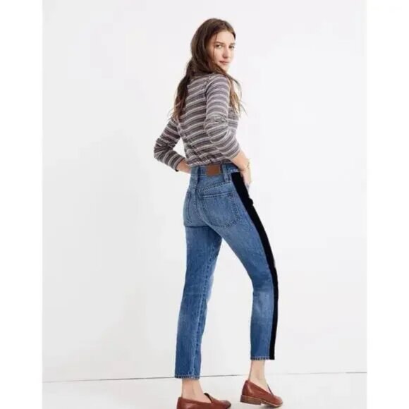 Madewell The Perfect Vintage Jean: Velvet Tux Stripe Edition 25 - Picture 7 of 7